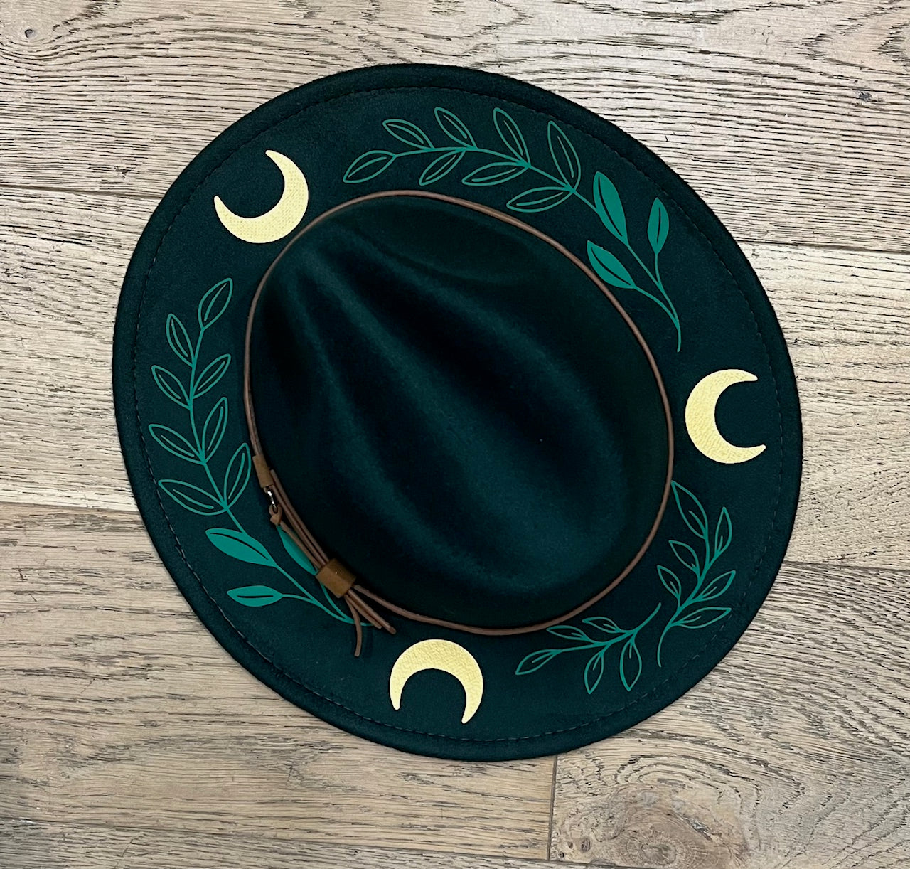 Vegan Felt Hat - Emerald - Fern Moon