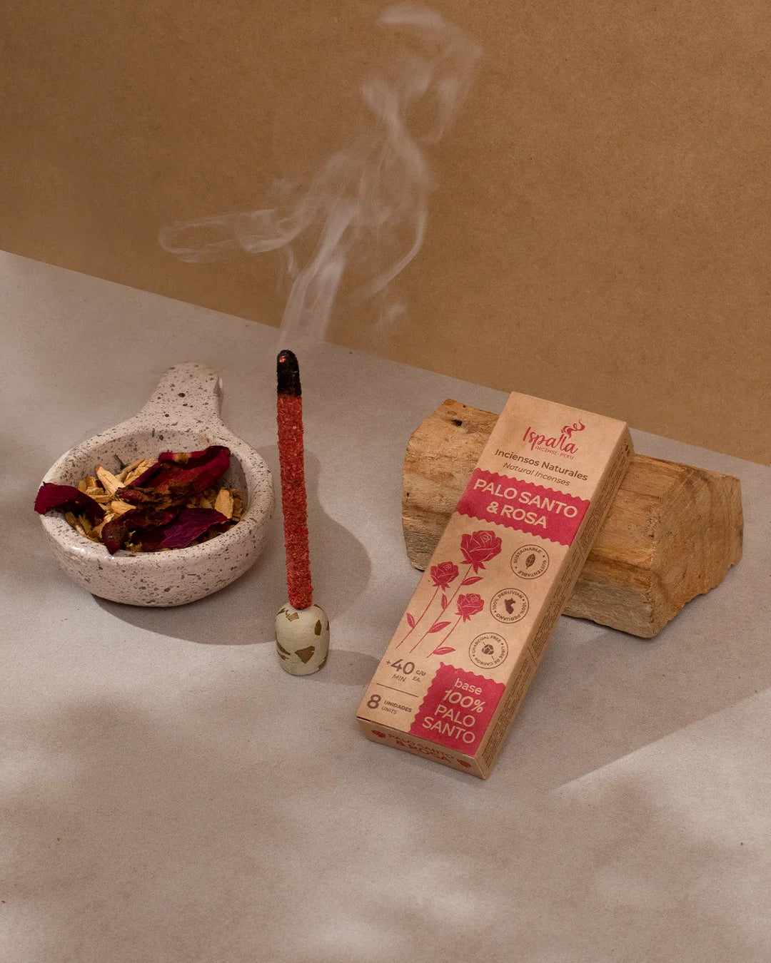Ispalla - Palo Santo & Rose Thick Natural Incense