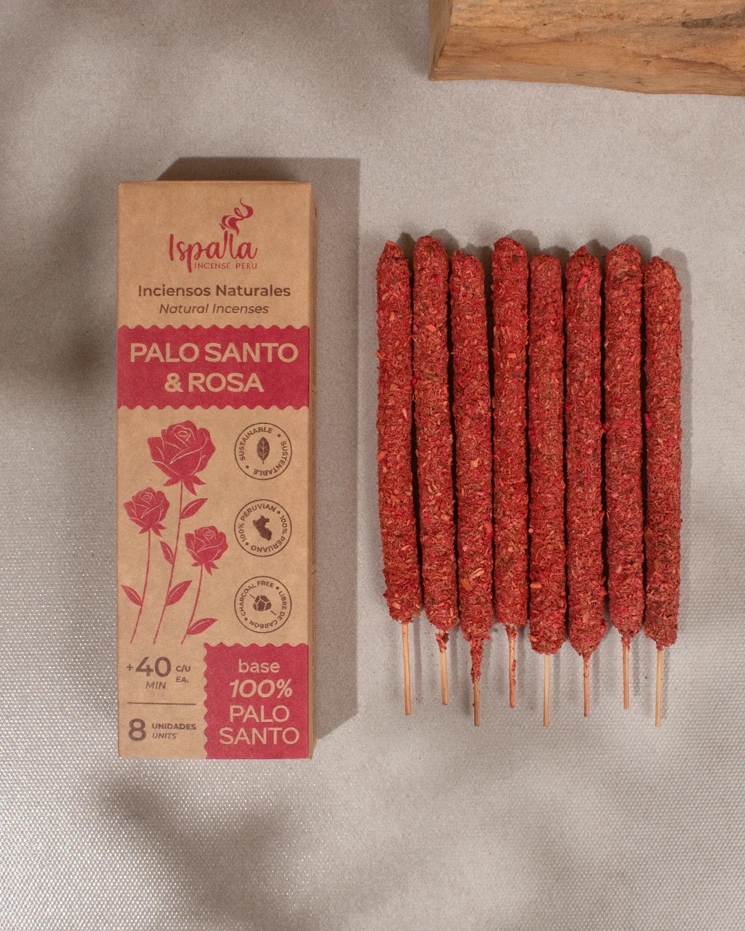 Ispalla - Palo Santo & Rose Thick Natural Incense