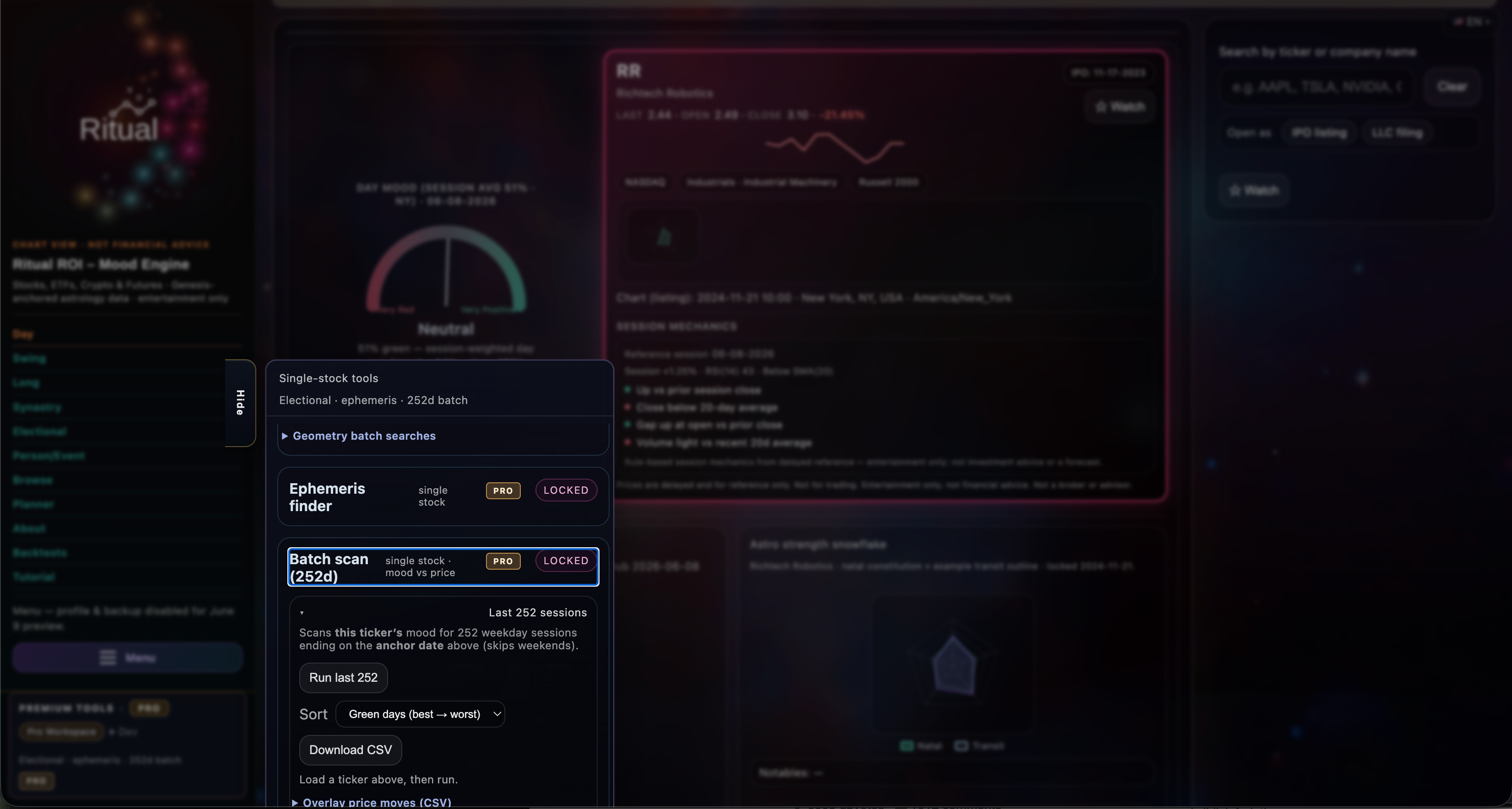 Ritual ROI · Research Desk - App Subscription