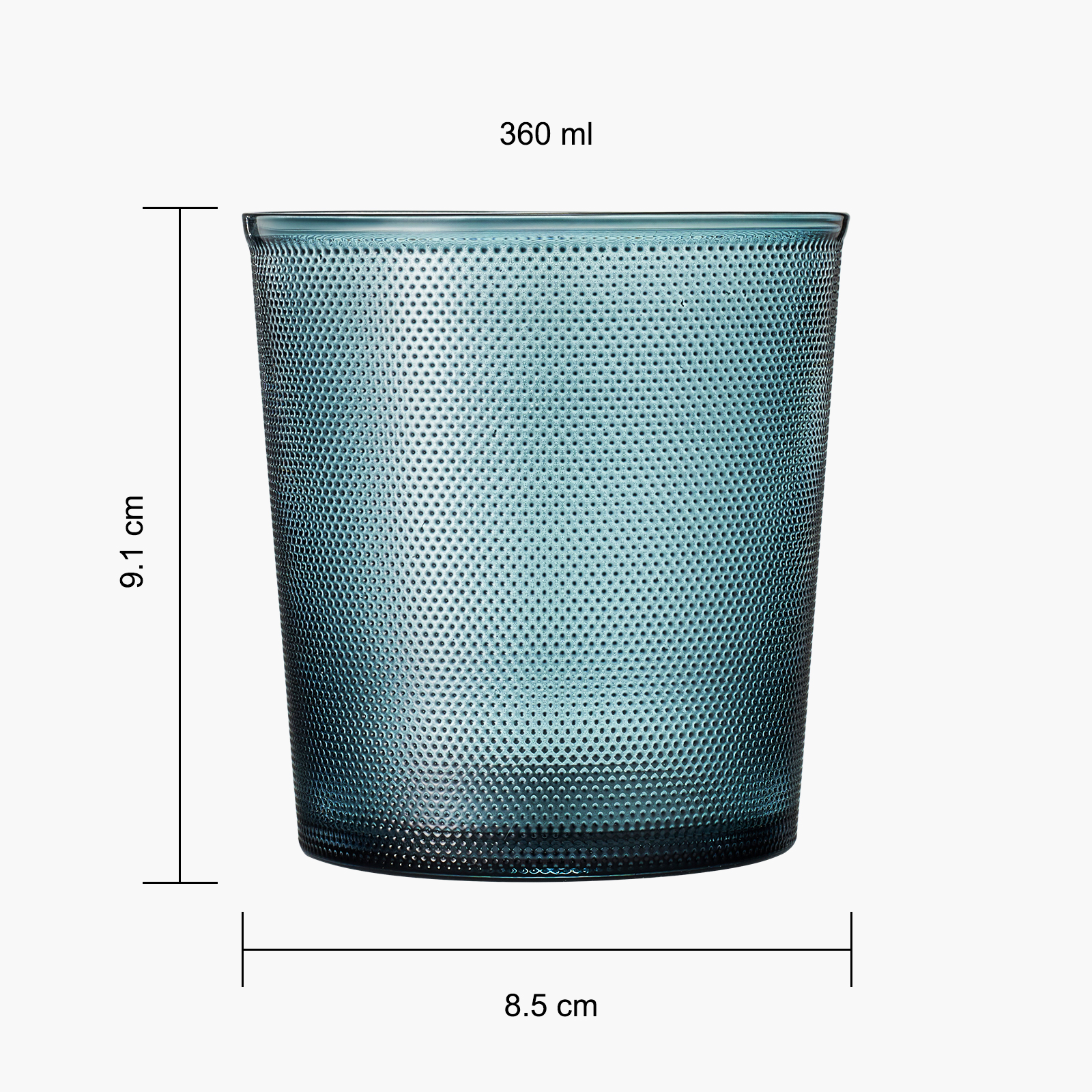 Tonal Lowball Tumbler Glassware, Set of 4