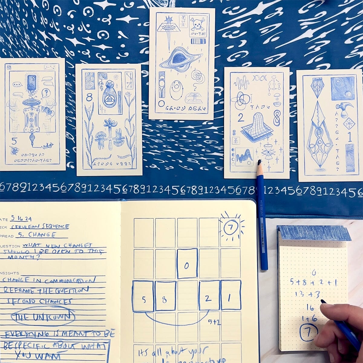 Cerulean Altar Cloth