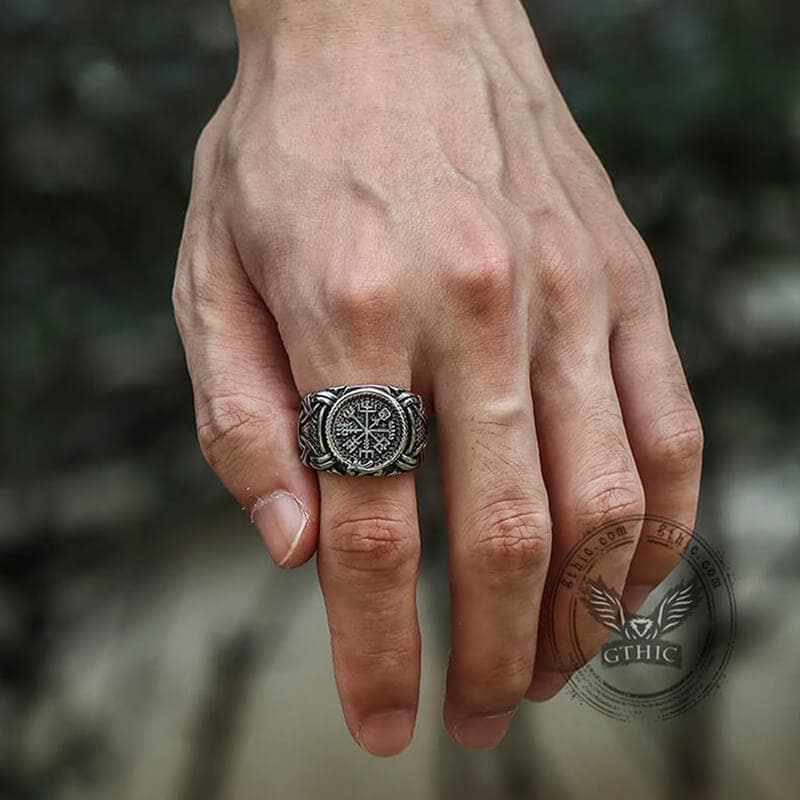 Dragon Amulet 316L Stainless Steel Viking Ring