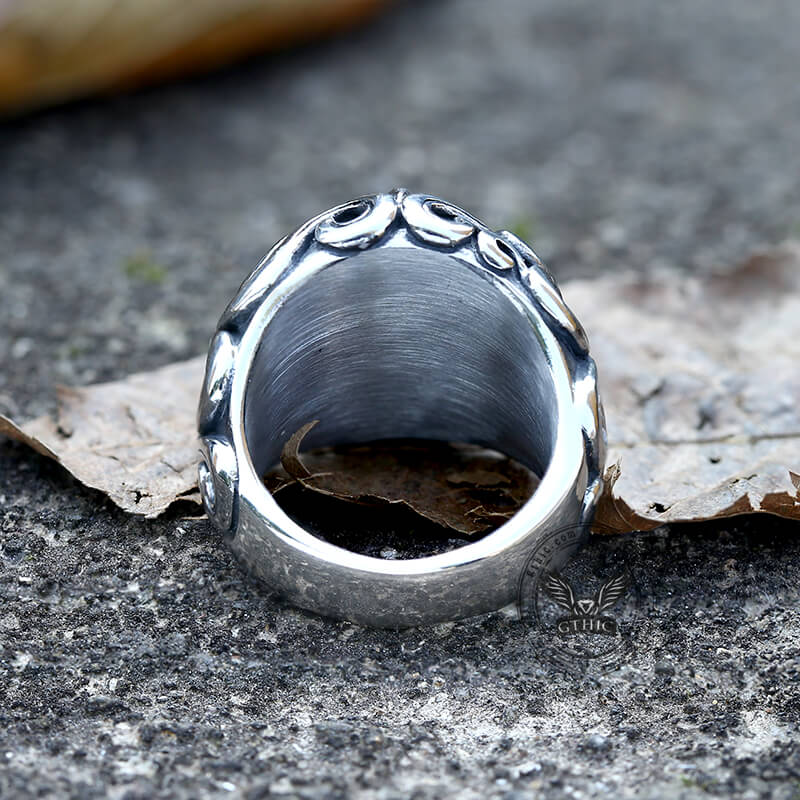 Gothic Moonstone Stainless Steel Ring