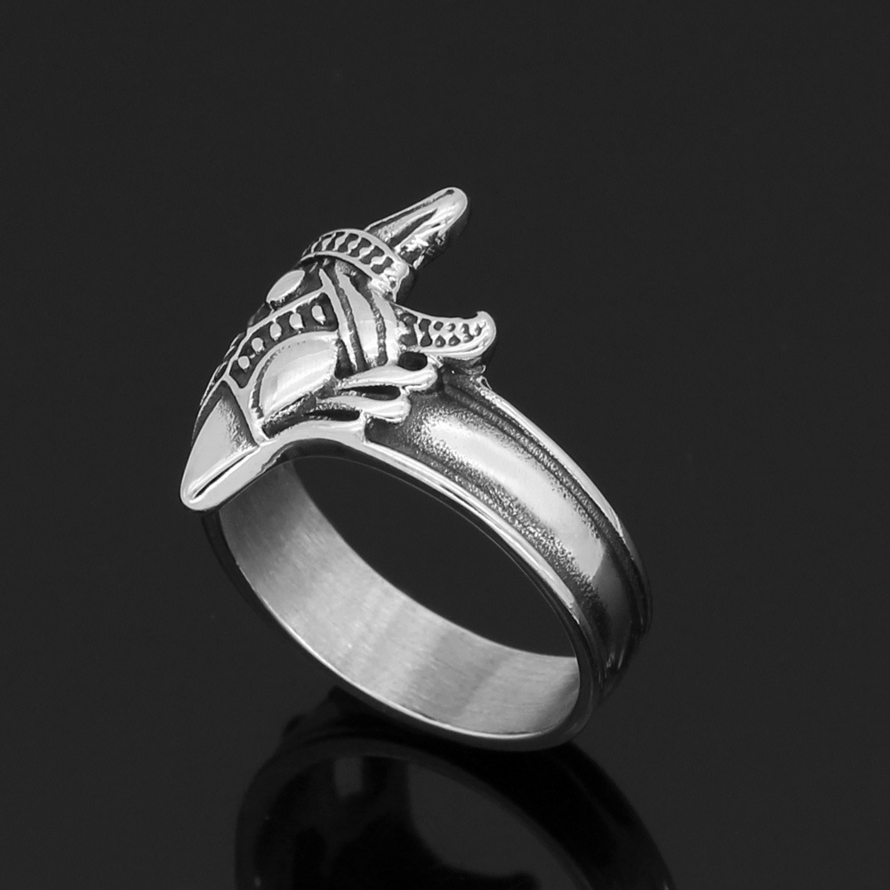 Odin Raven Amulet Stainless Steel Viking Ring