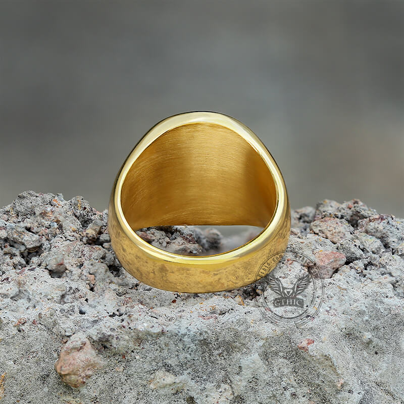 Hexagram 12 Zodiac Sign Stainless Steel Ring