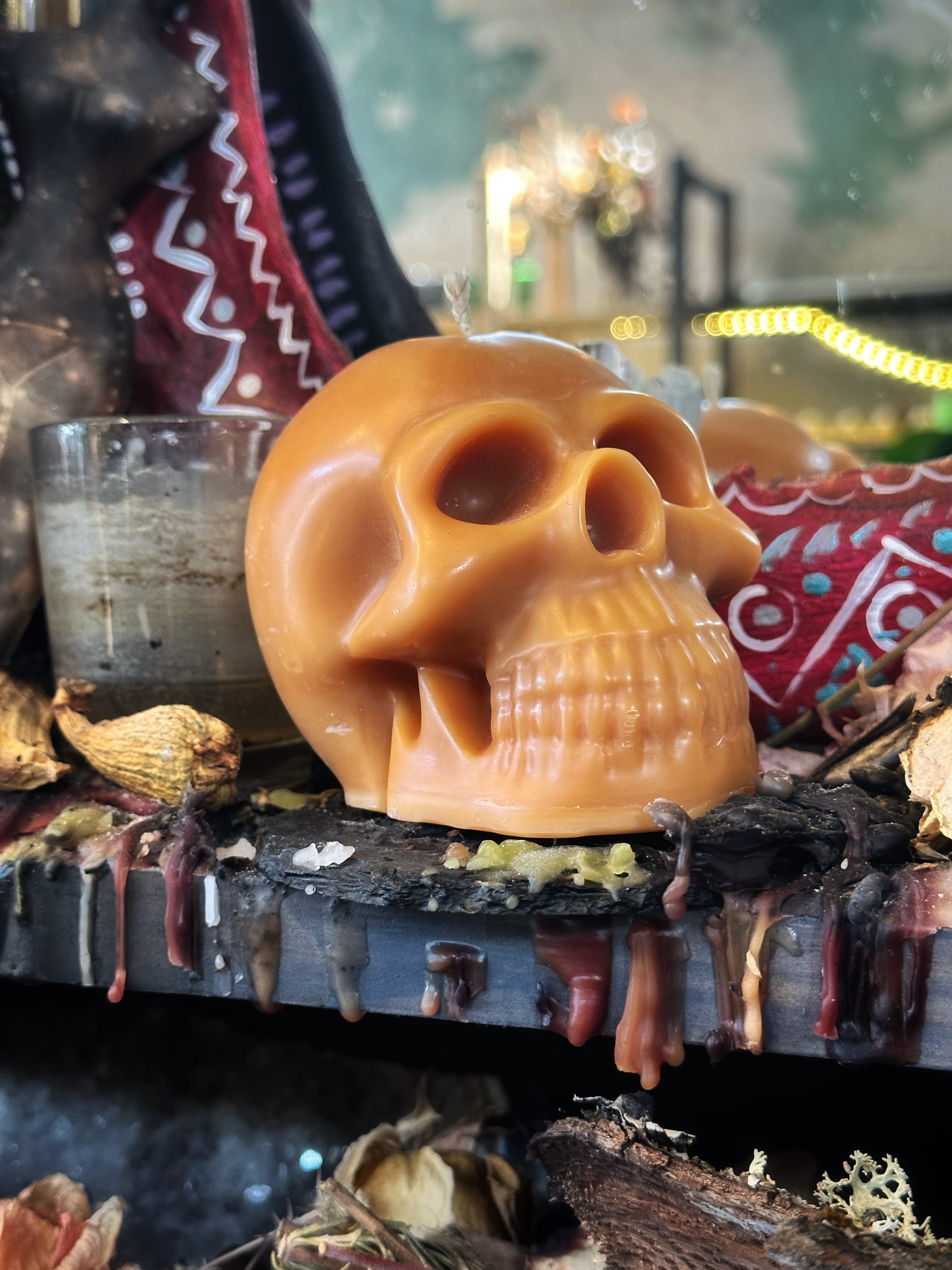 Skull Pillar Candles - Large