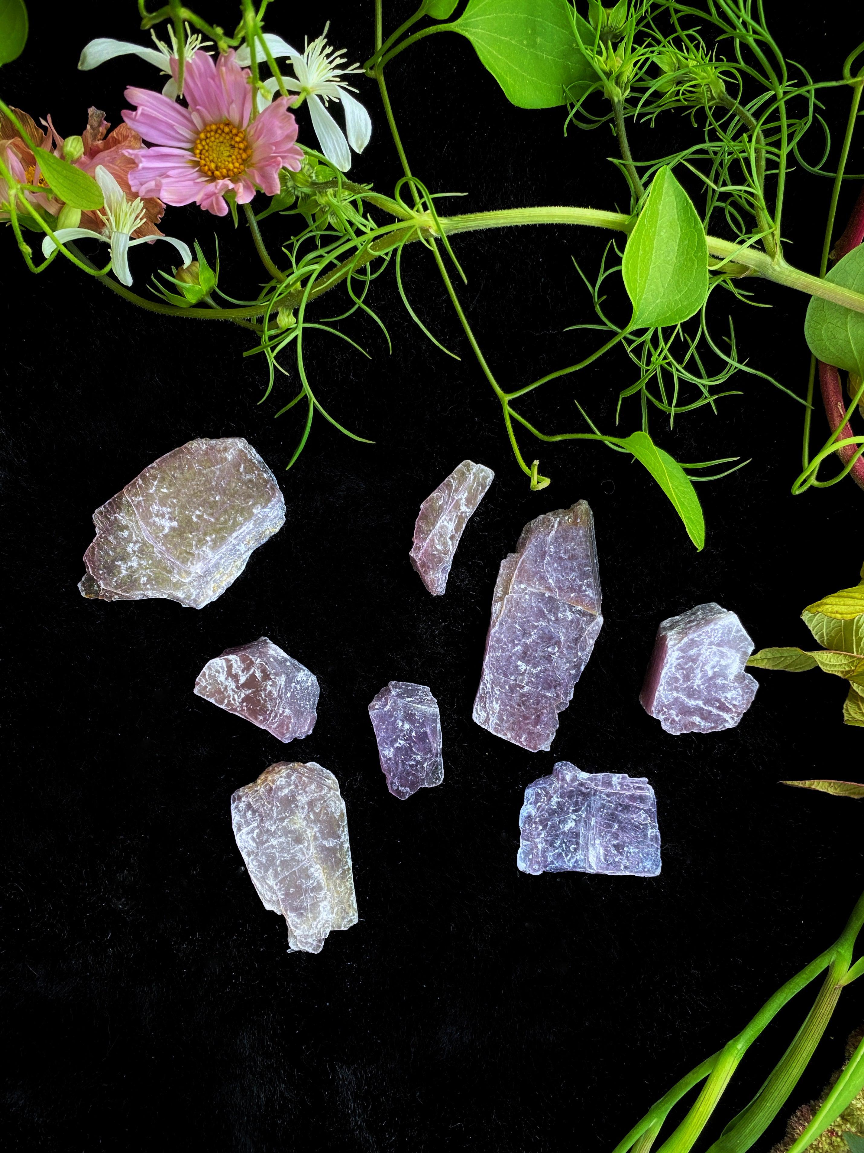 Lepidolite (Purple) - Raw Mica Slices