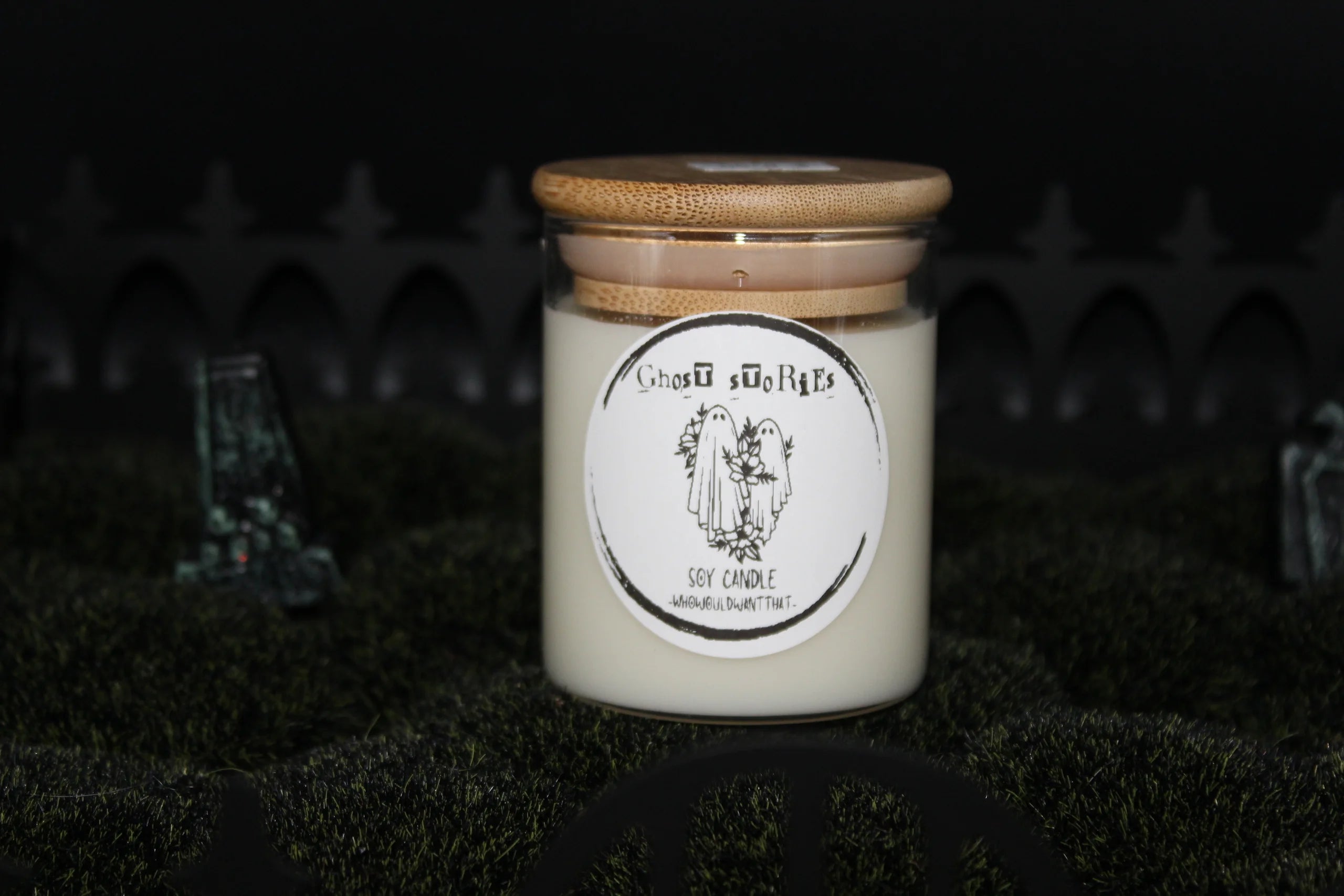 Ghost Stories Candle - 4 oz Scented Soy Candle - Who Would Want That