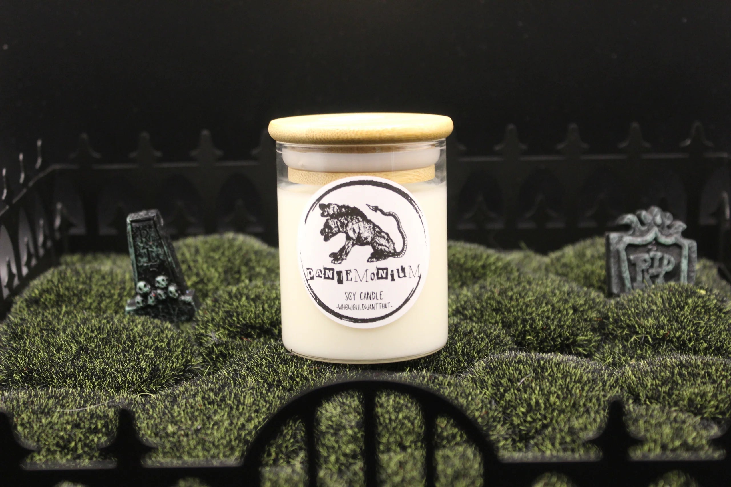 Pandemonium Candle - 4 oz Scented Soy Candle - Who Would Want That