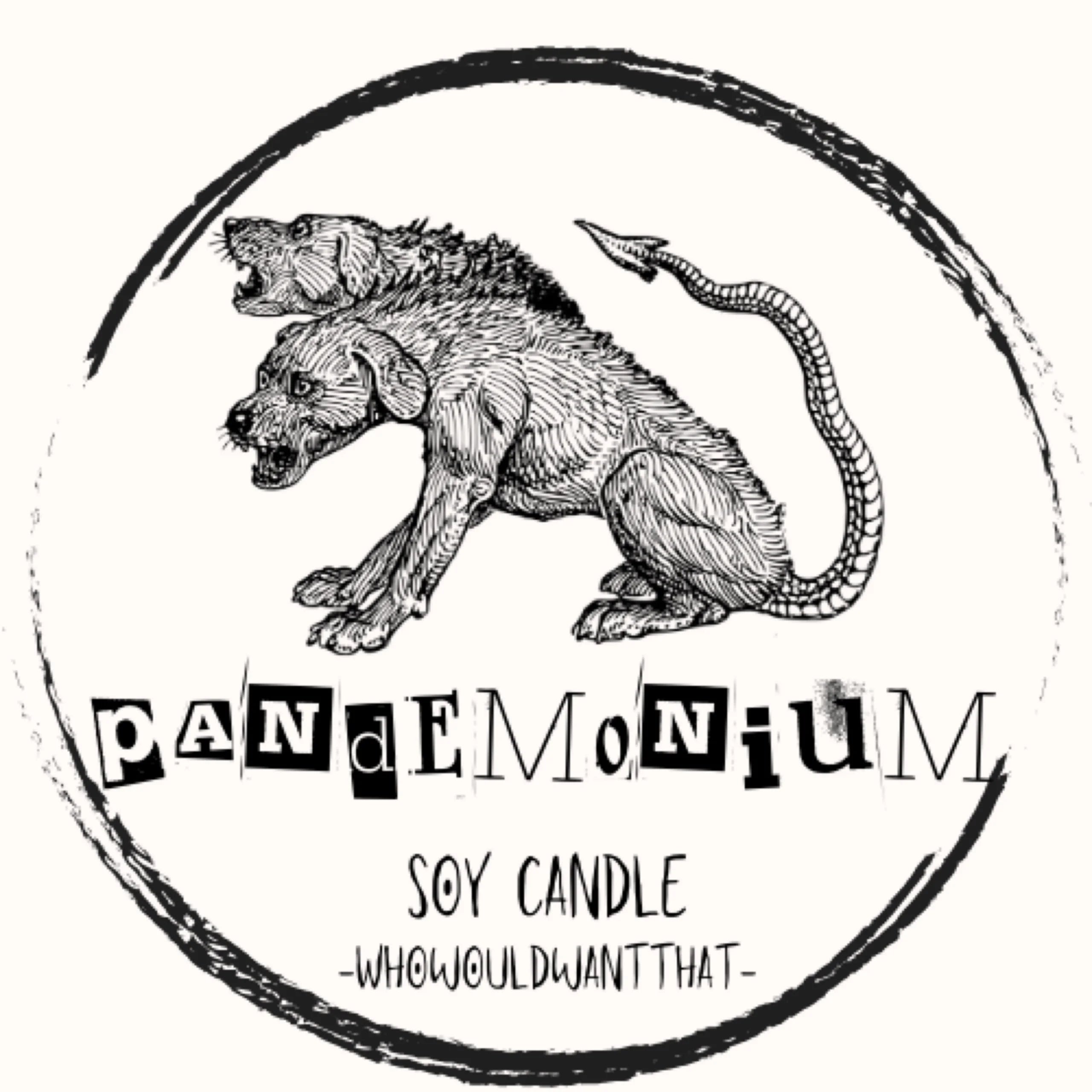 Pandemonium Candle - 4 oz Scented Soy Candle - Who Would Want That