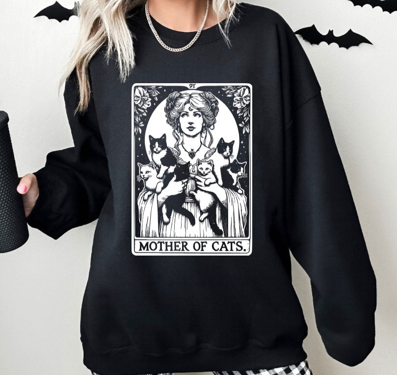 The Mother of Cats Tarot  - Available in T-Shirt, Pullover, Hoodie, Tank or Long Sleeve
