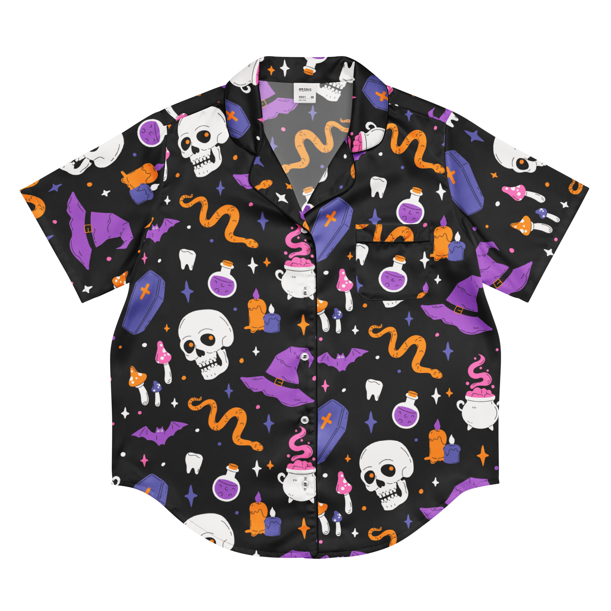 Witch's Whimsy Silky Pajama Top