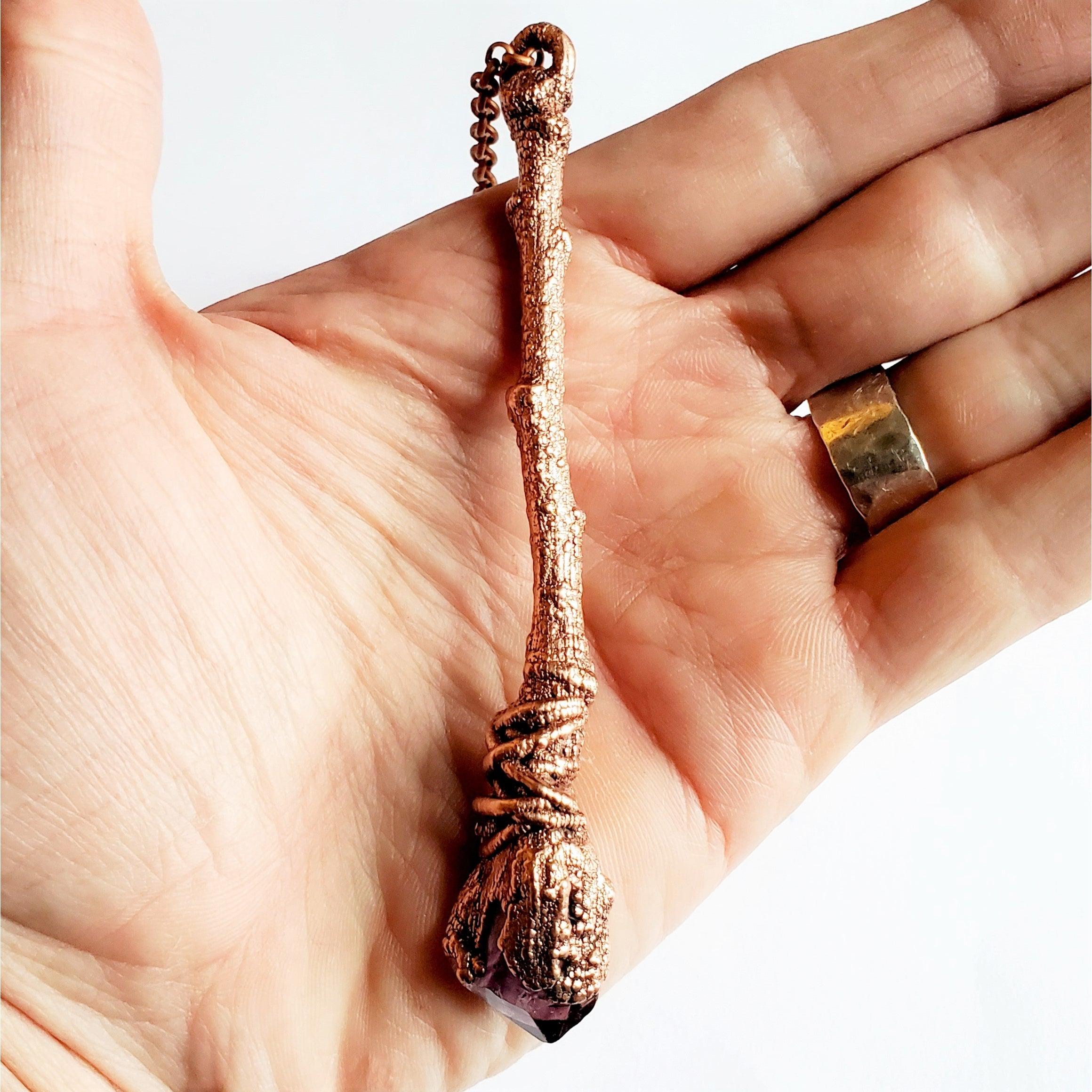 Sticks & Stones - Amethyst Wand Necklace