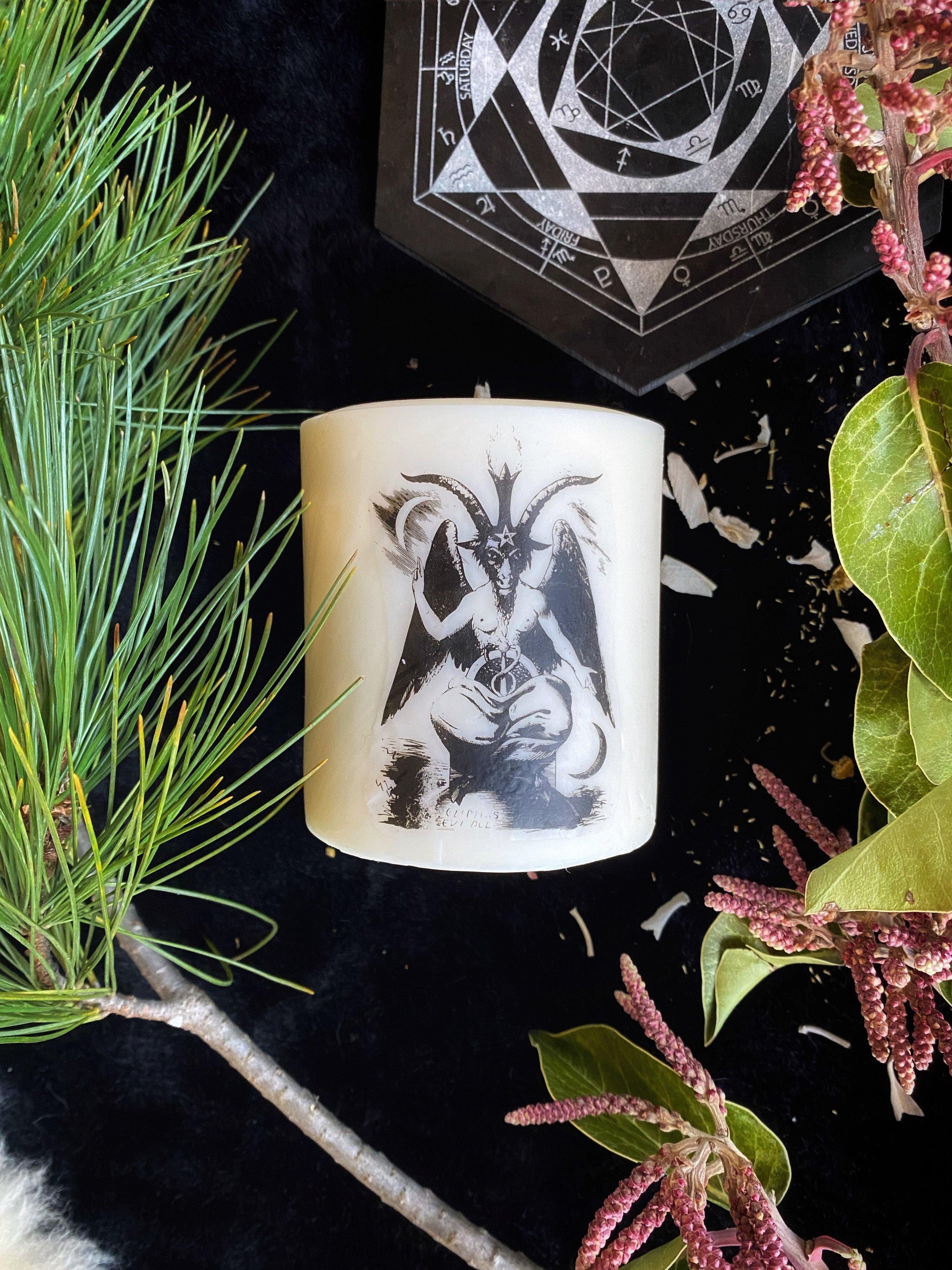 Ritual Art (Baphomet) Pillar Candles - Vegan Soy - Keven Craft Rituals