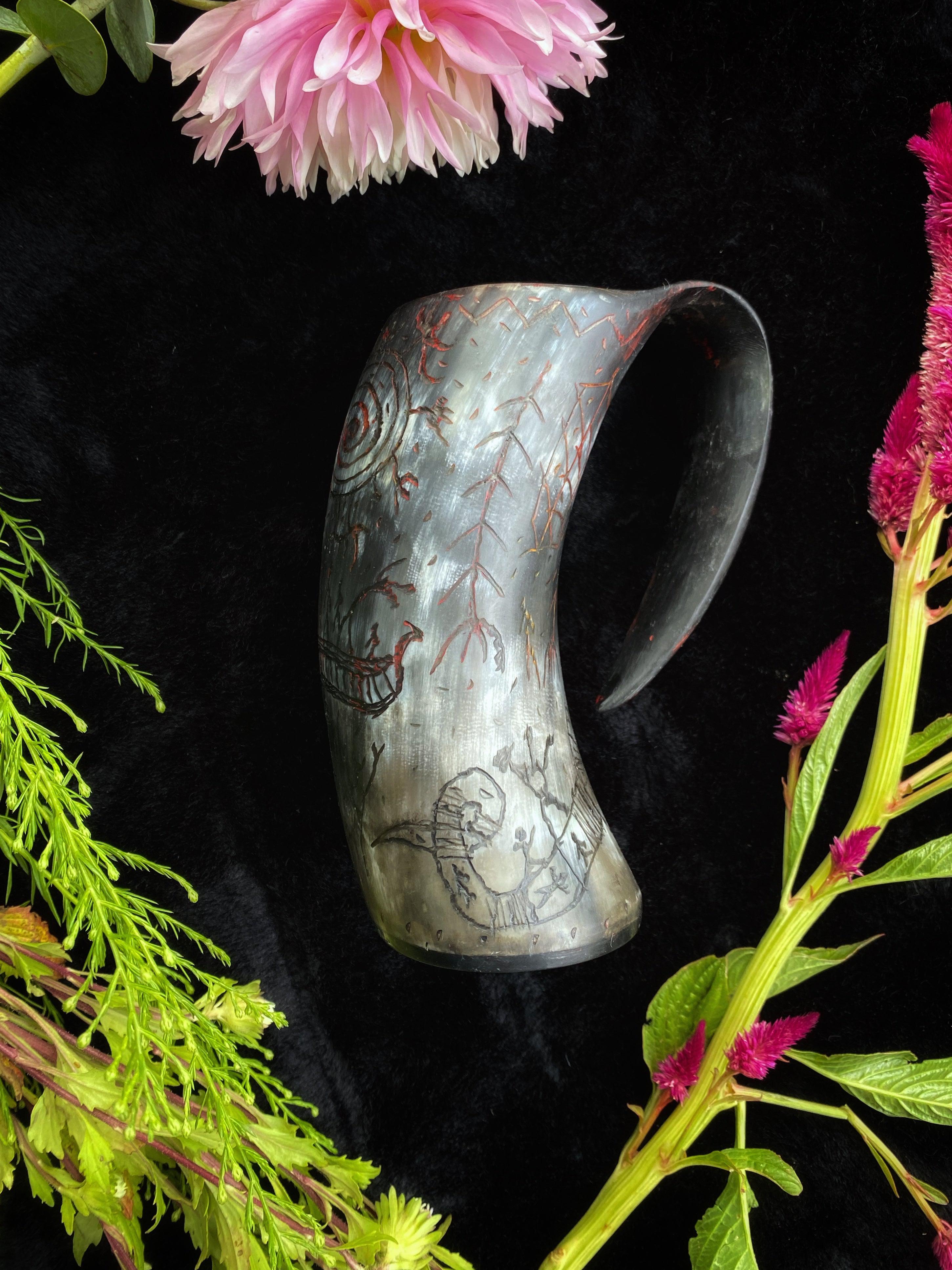 Horn Ritual Mugs - 18 oz - Keven Craft Rituals