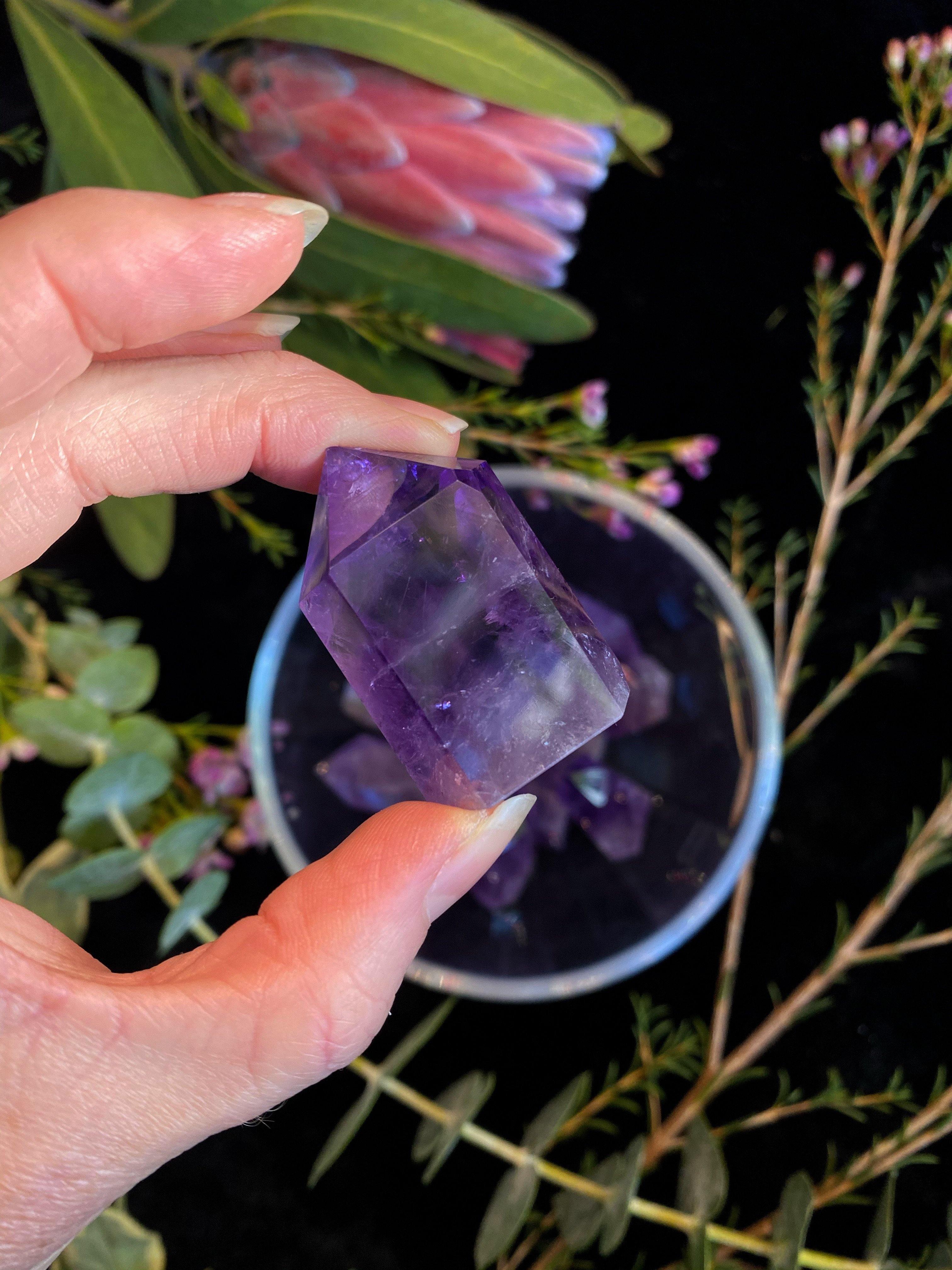 Amethyst Wands - Natural Amethyst Grade A - qmeb