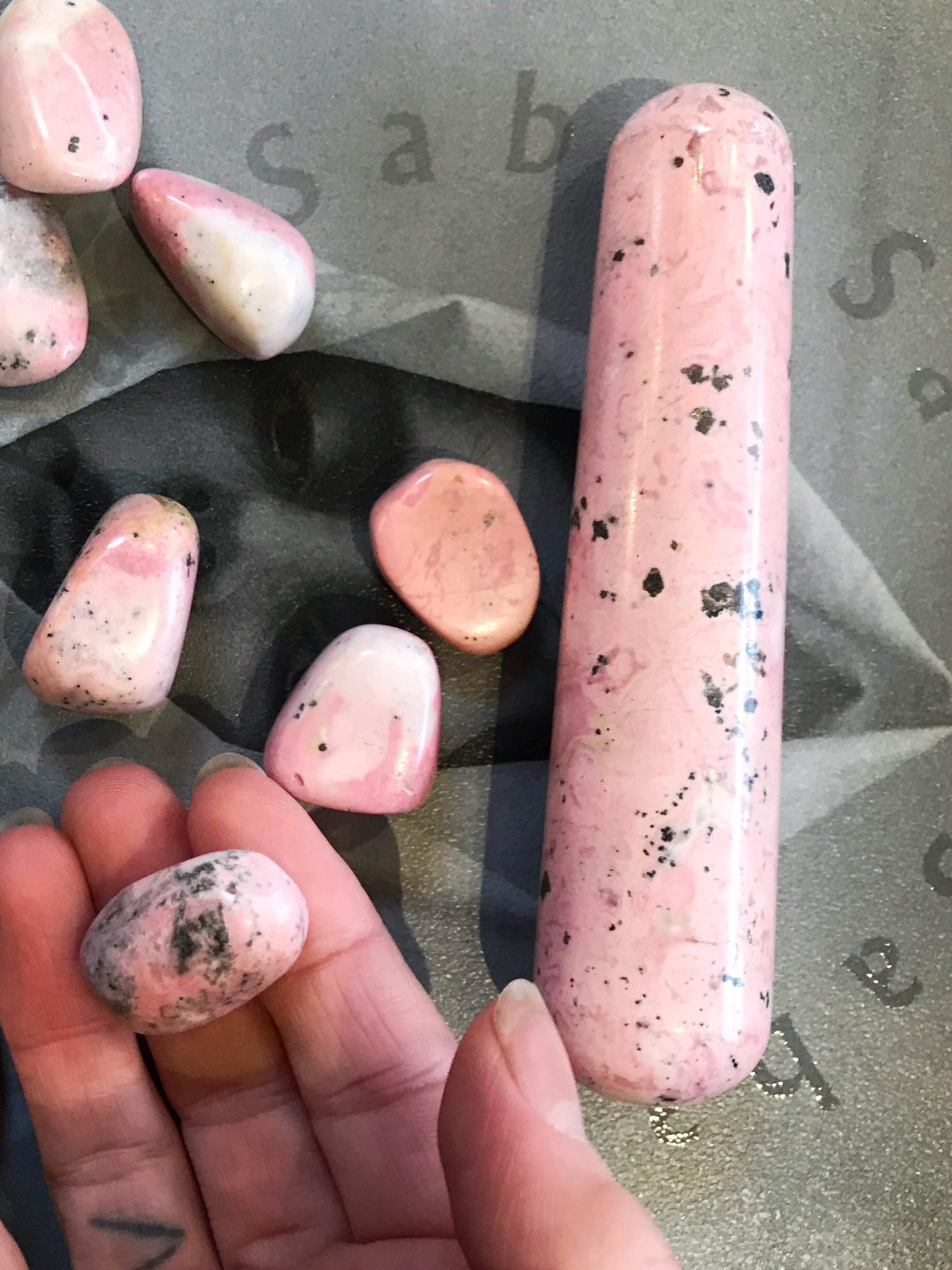 Rhodochrosite Massage Wand - 4" - Keven Craft Rituals