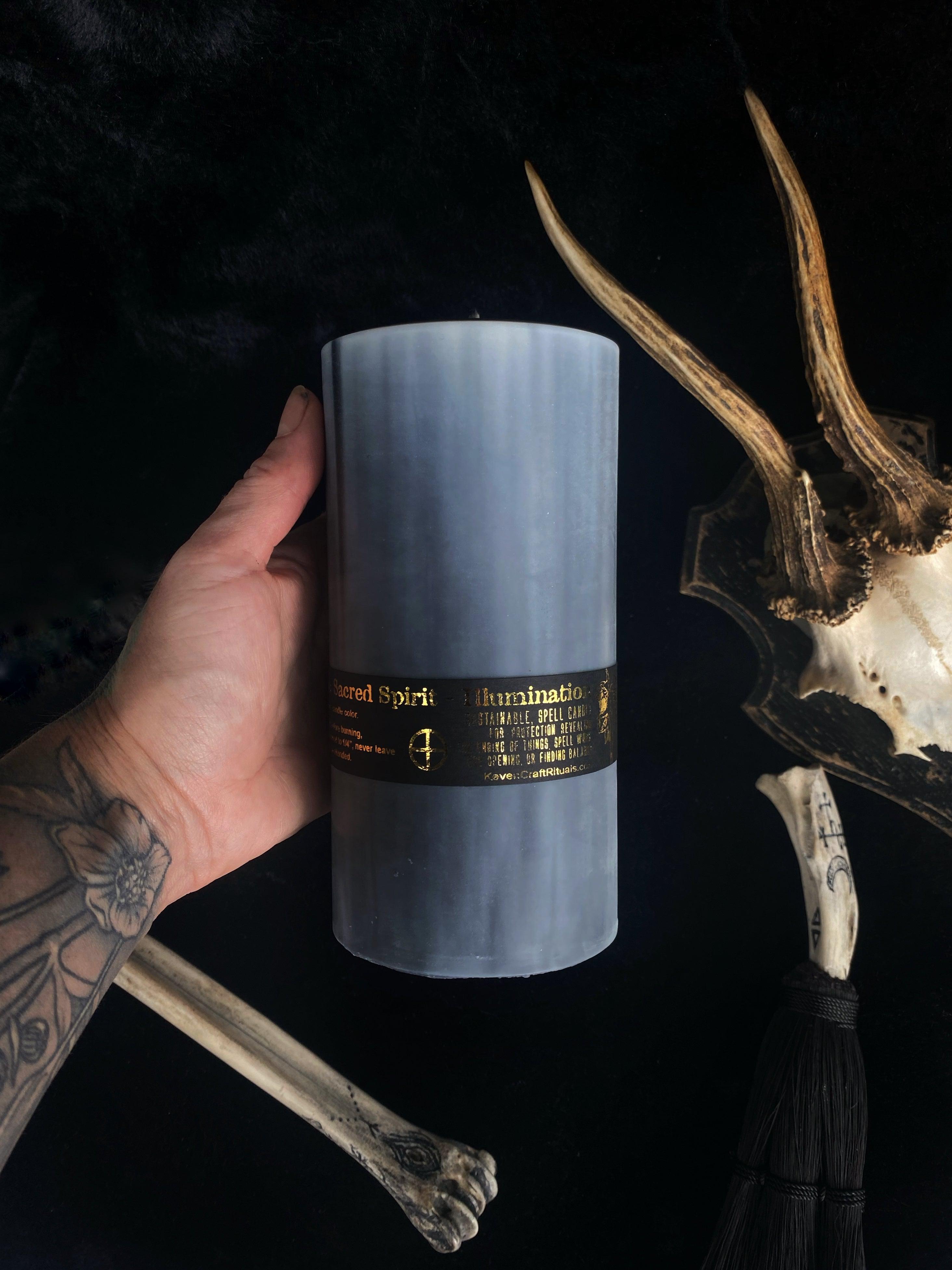 Sacred Spirit Pillar Candles - Vegan Soy