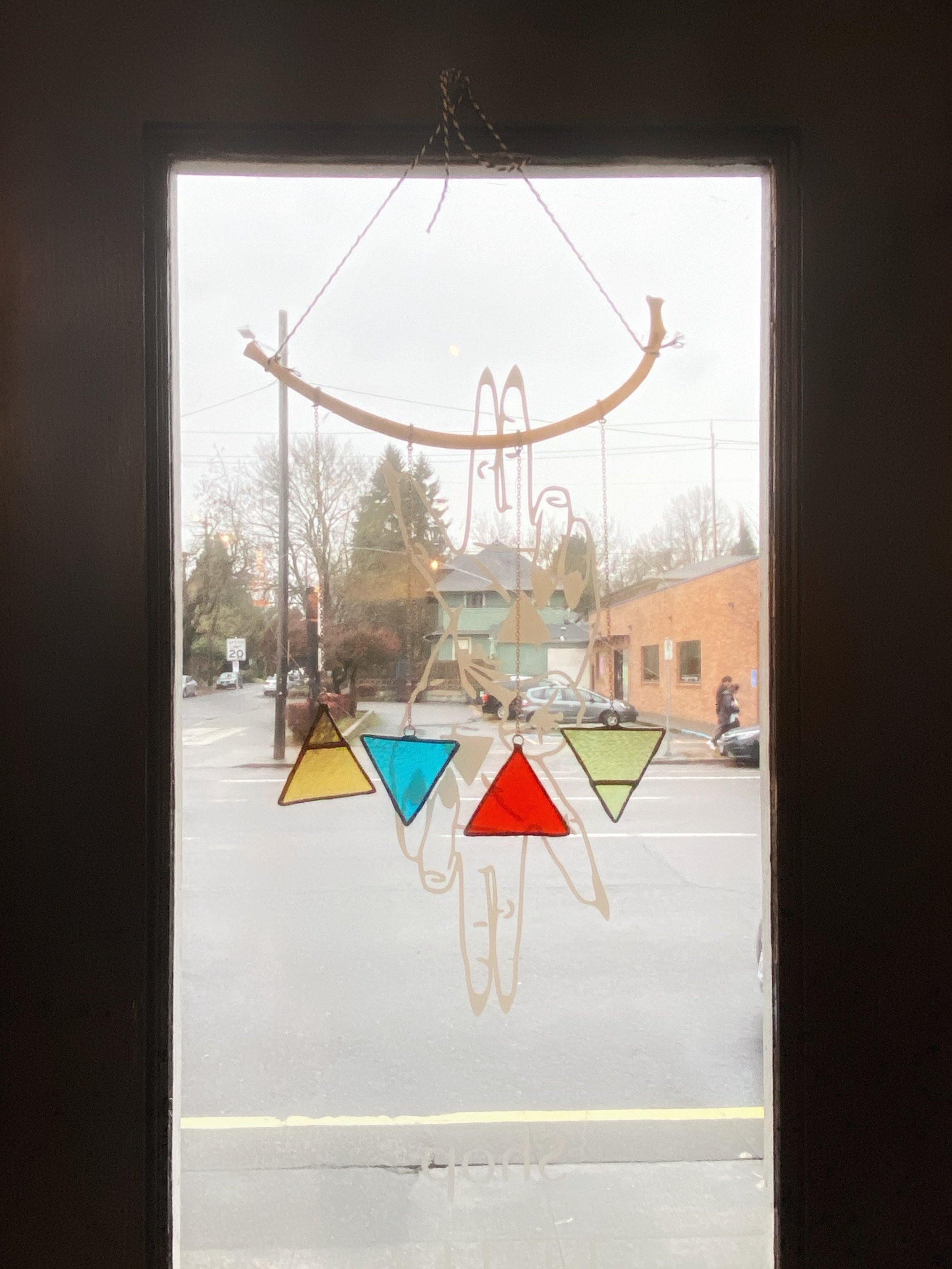 Stained Glass Hanging Element Symbols - Keven Craft Rituals