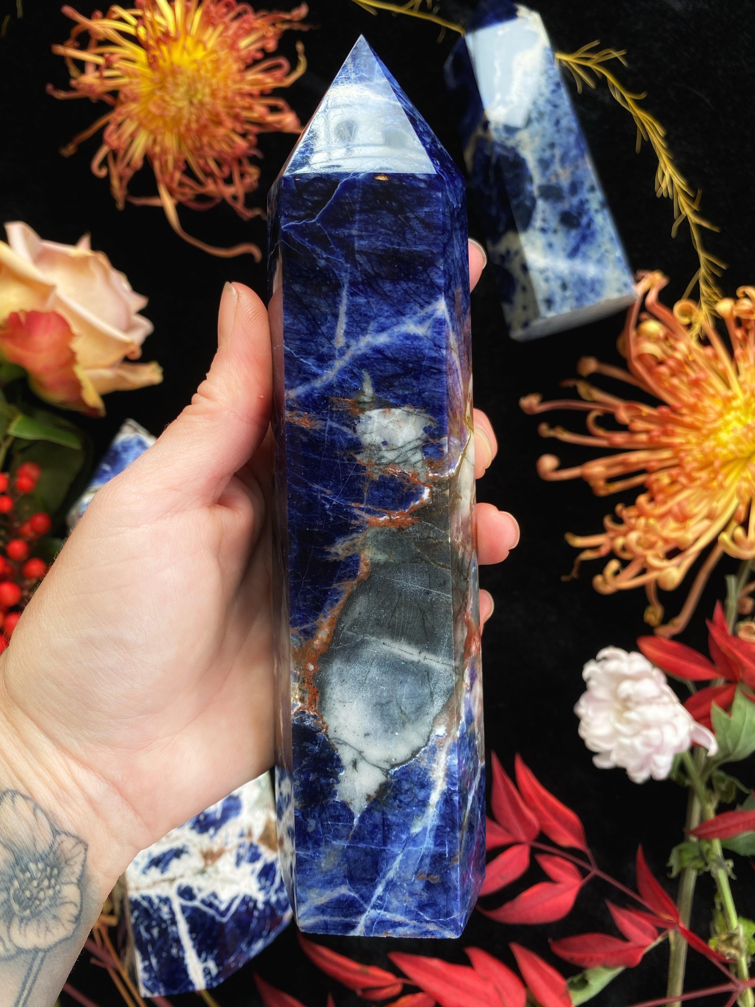 Sodalite Towers - Wands (Small - XLarge) - Keven Craft Rituals