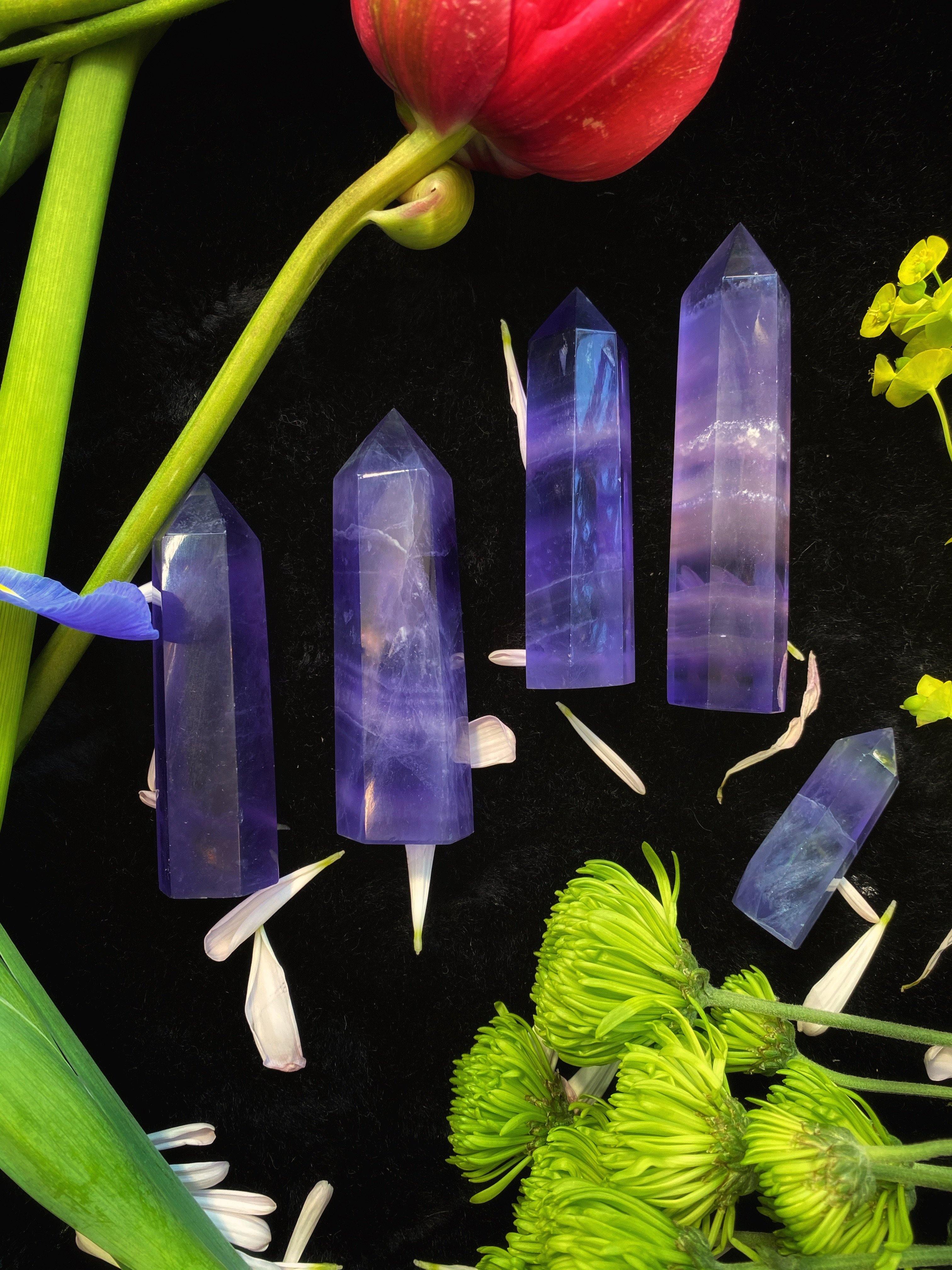 Purple Fluorite Wands - qmeb