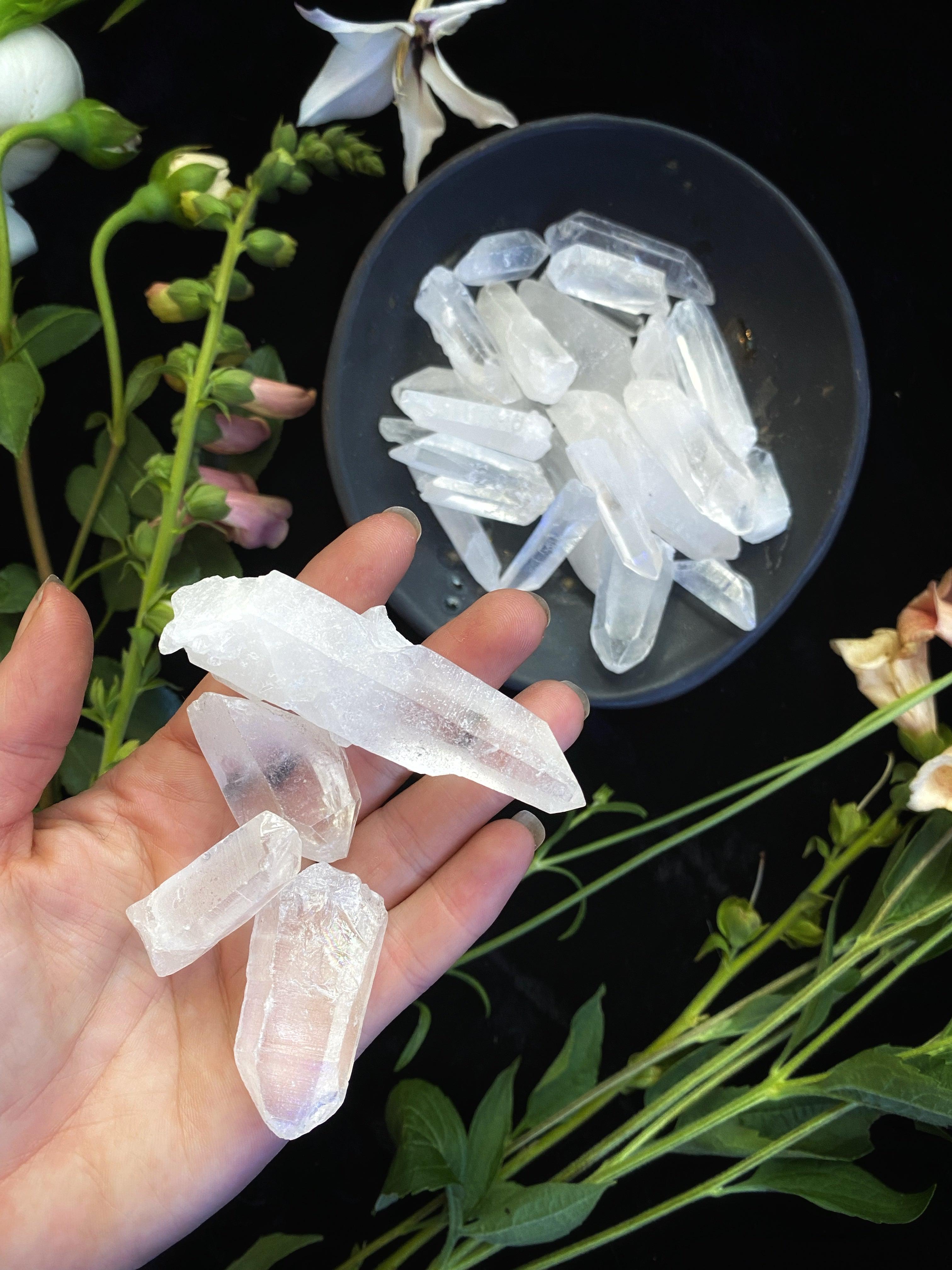 Lemurian Seed Quartz - Clear - qmeb