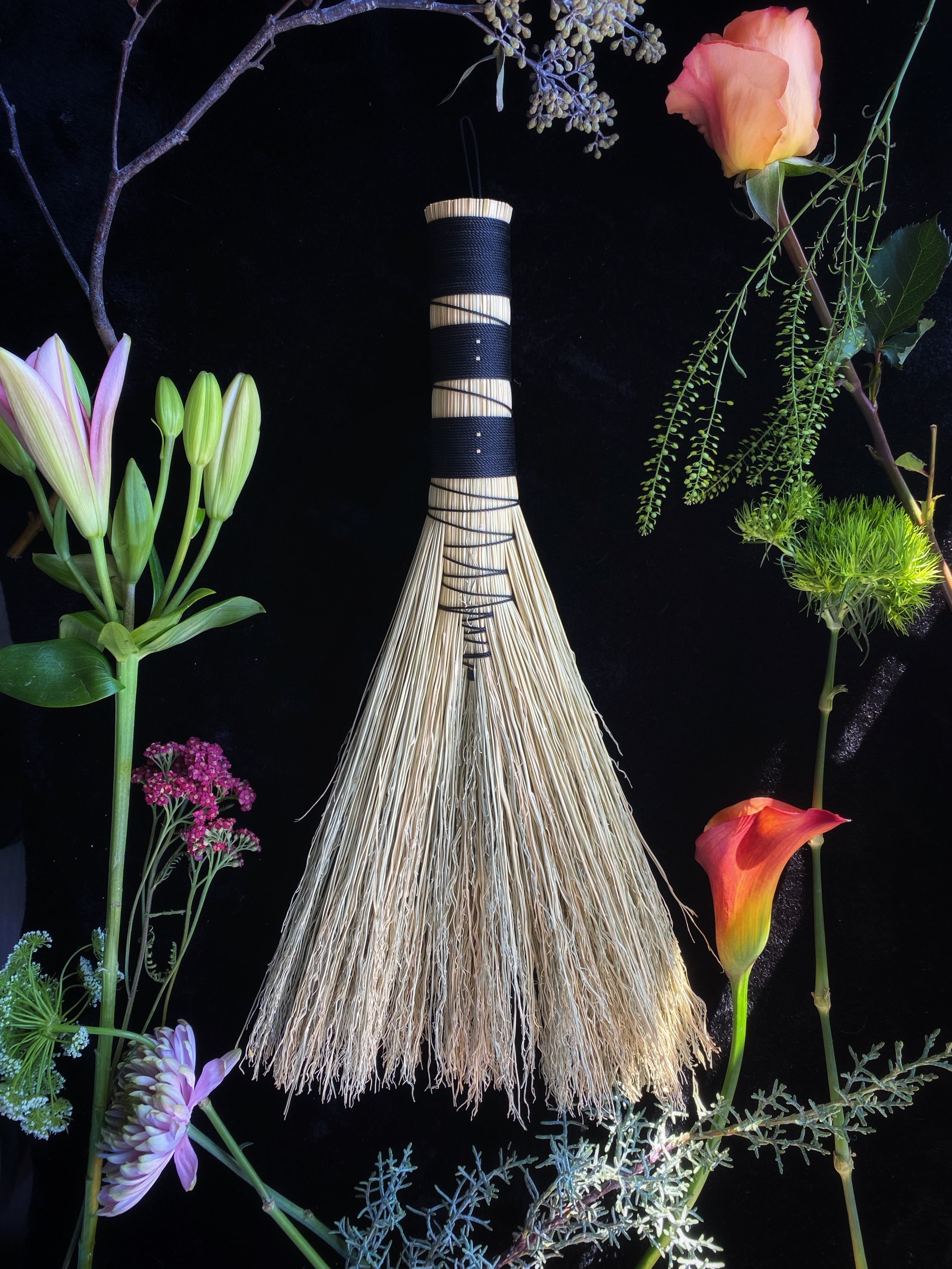 Natural, Specialty, Hawk Tail Brooms - Keven Craft Rituals