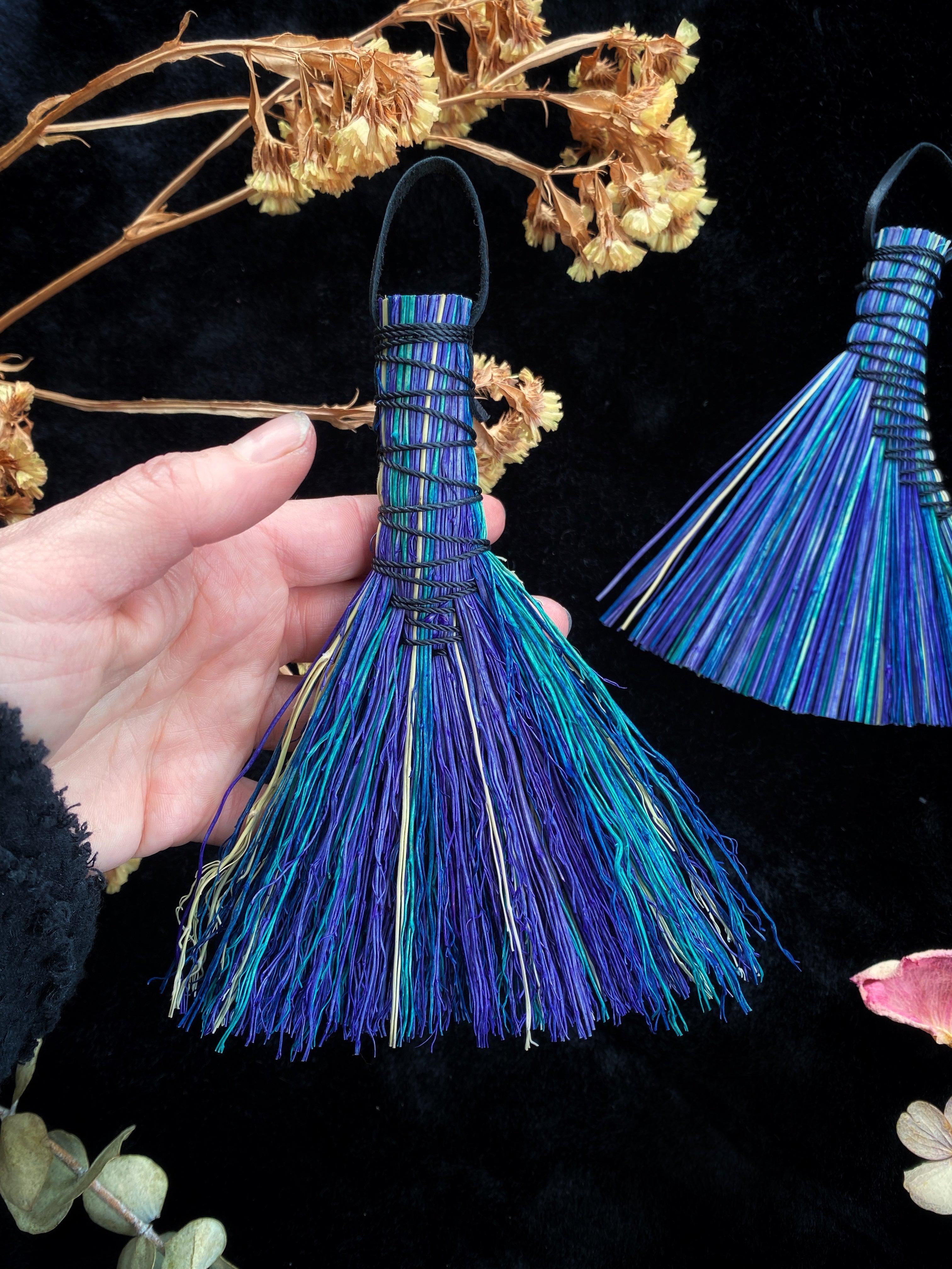 Hand Dyed Altar Brooms - 6-7” Broomcorn