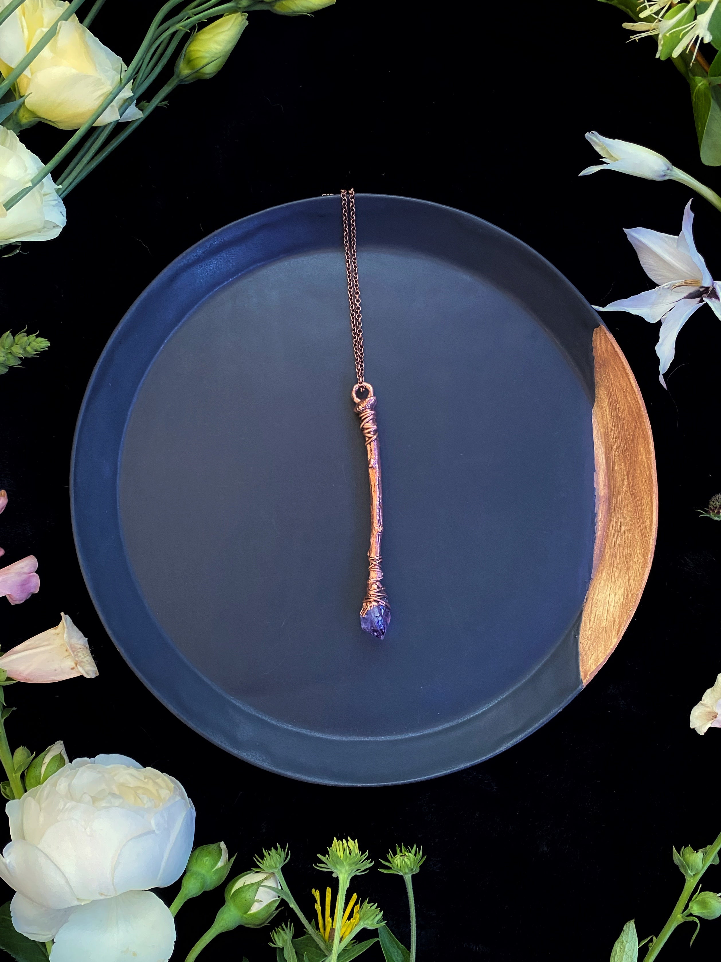 Sticks & Stones - Amethyst Wand Necklace