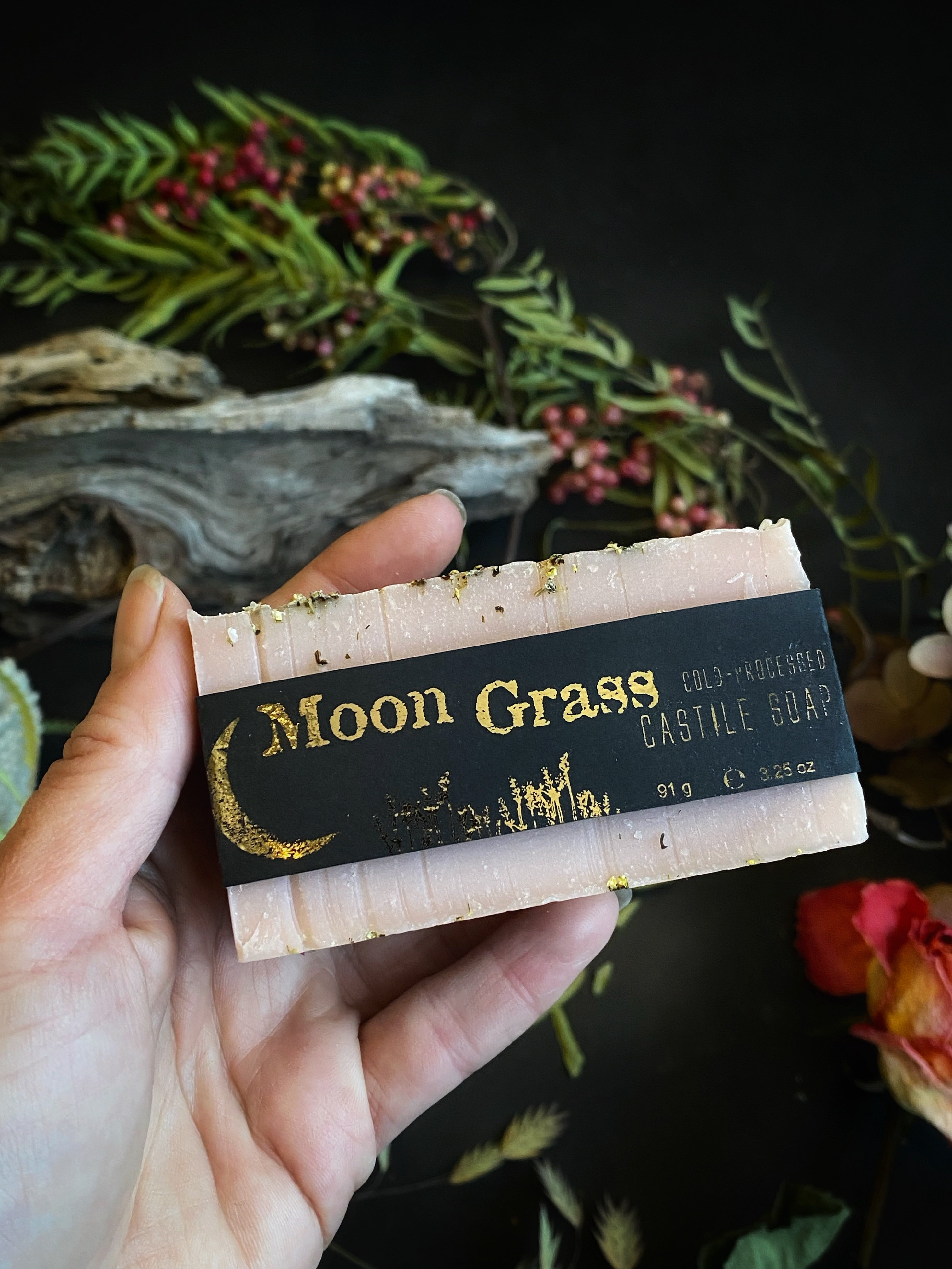 Moon Grass - Artisan, Superfatted, Cold- Processed Castile Soap for the Face and Body