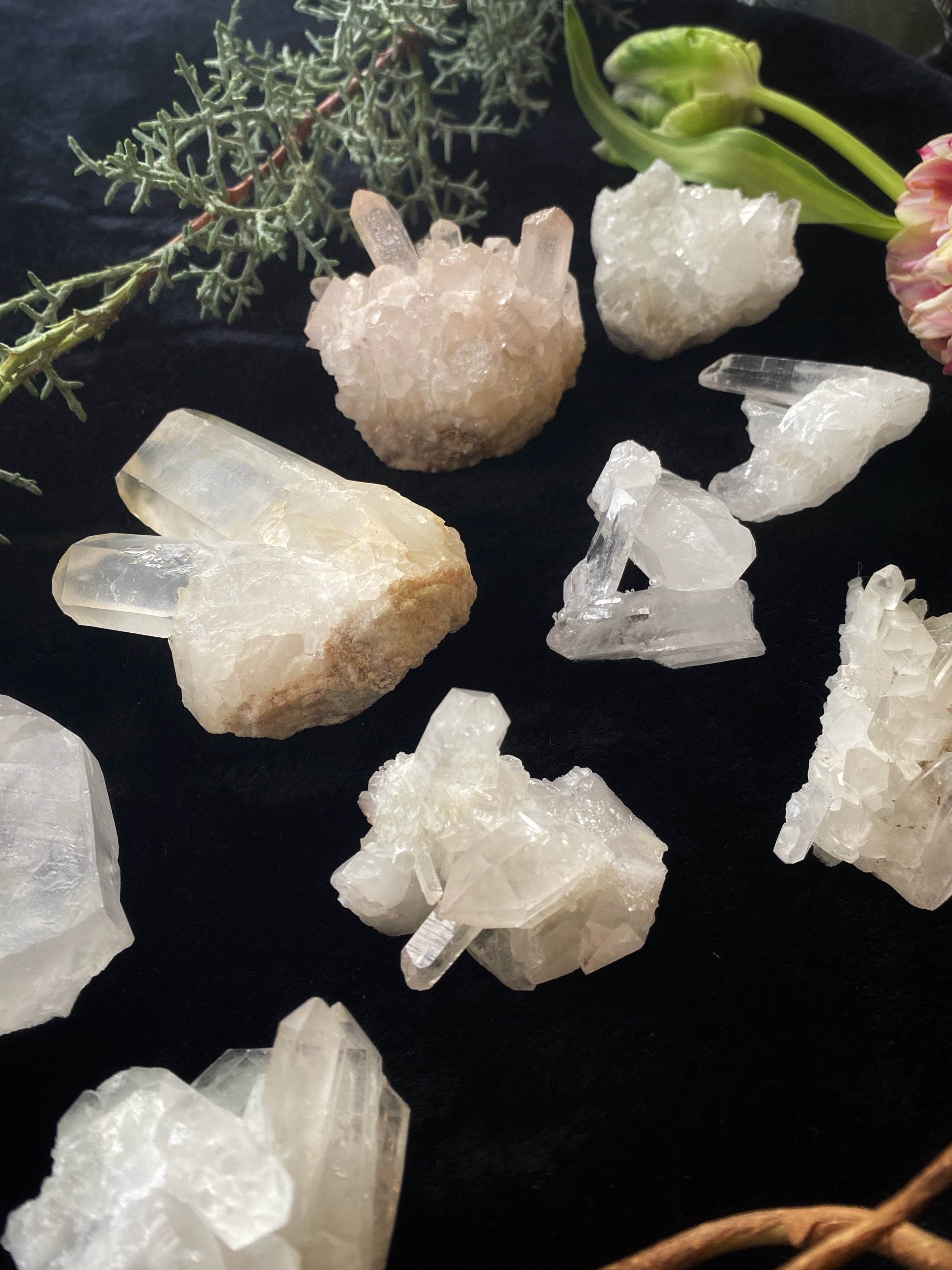 Natural Clear Quartz Cluster