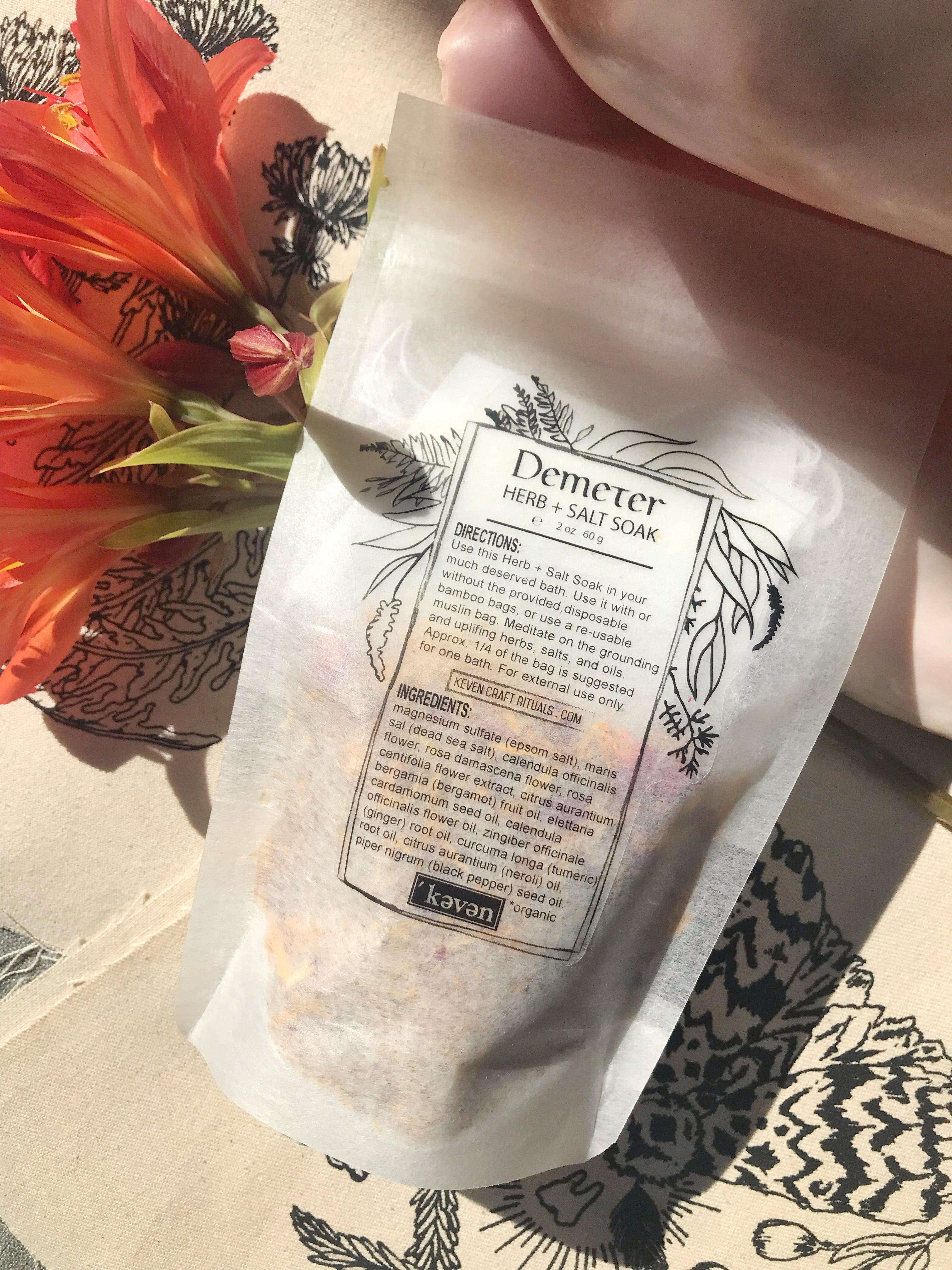 Herb + Salt Soak - Demeter - Keven Craft Rituals